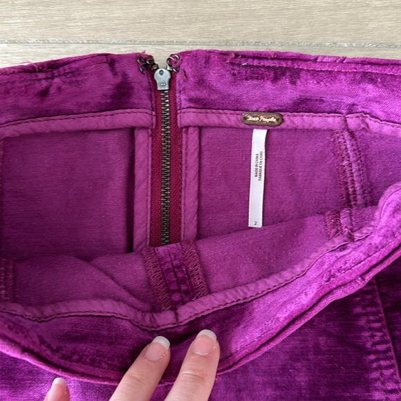 Free People Velvet Mini Skirt - Picture 2 of 3